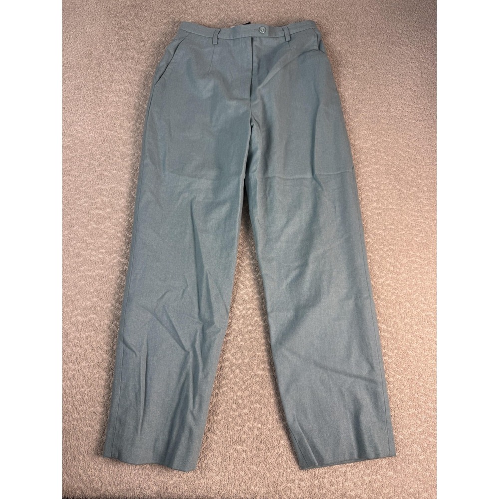 Pendleton Dress‎ Pants Womens 8 Petite Blue Wool Straight Leg Lined Career USA